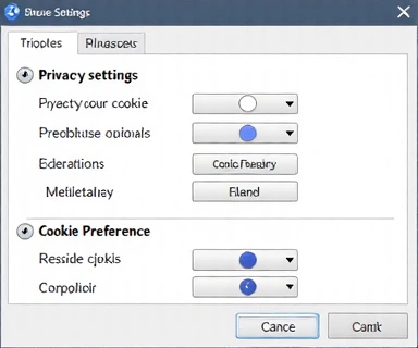 Control de cookies y configuración de privacidad en navegador