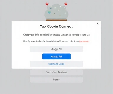 Diálogo de consentimiento de cookies con opciones de aceptación